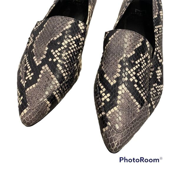 Marc Fisher leather snakeskin pattern loafers - Picture 6 of 9